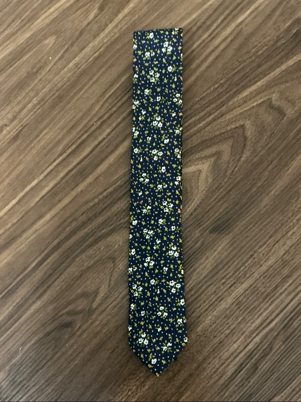J. Crew Navy Floral Men's Tie - Classic Pattern